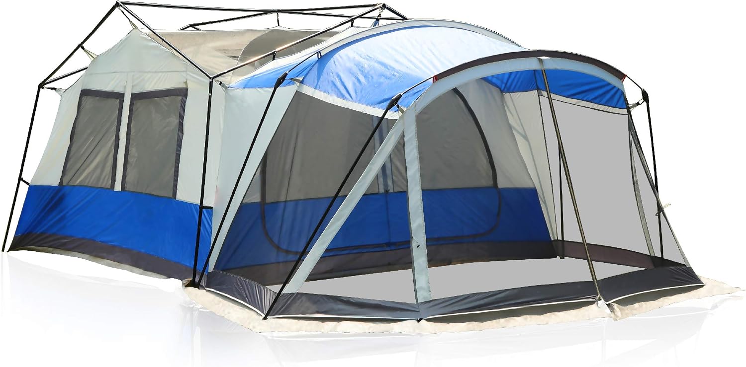 ALPHA CAMP 10-12 Person Tent with Screen Room