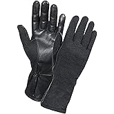 Rothco G.I. Type Flame & Heat Resistant Flight Gloves, Black - 10