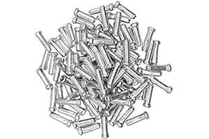 Qancekoo 100 PCS Bike Cable End Caps Brake Cable Crimps Bike Wire End Caps for Mountain Bicycle (Silver)