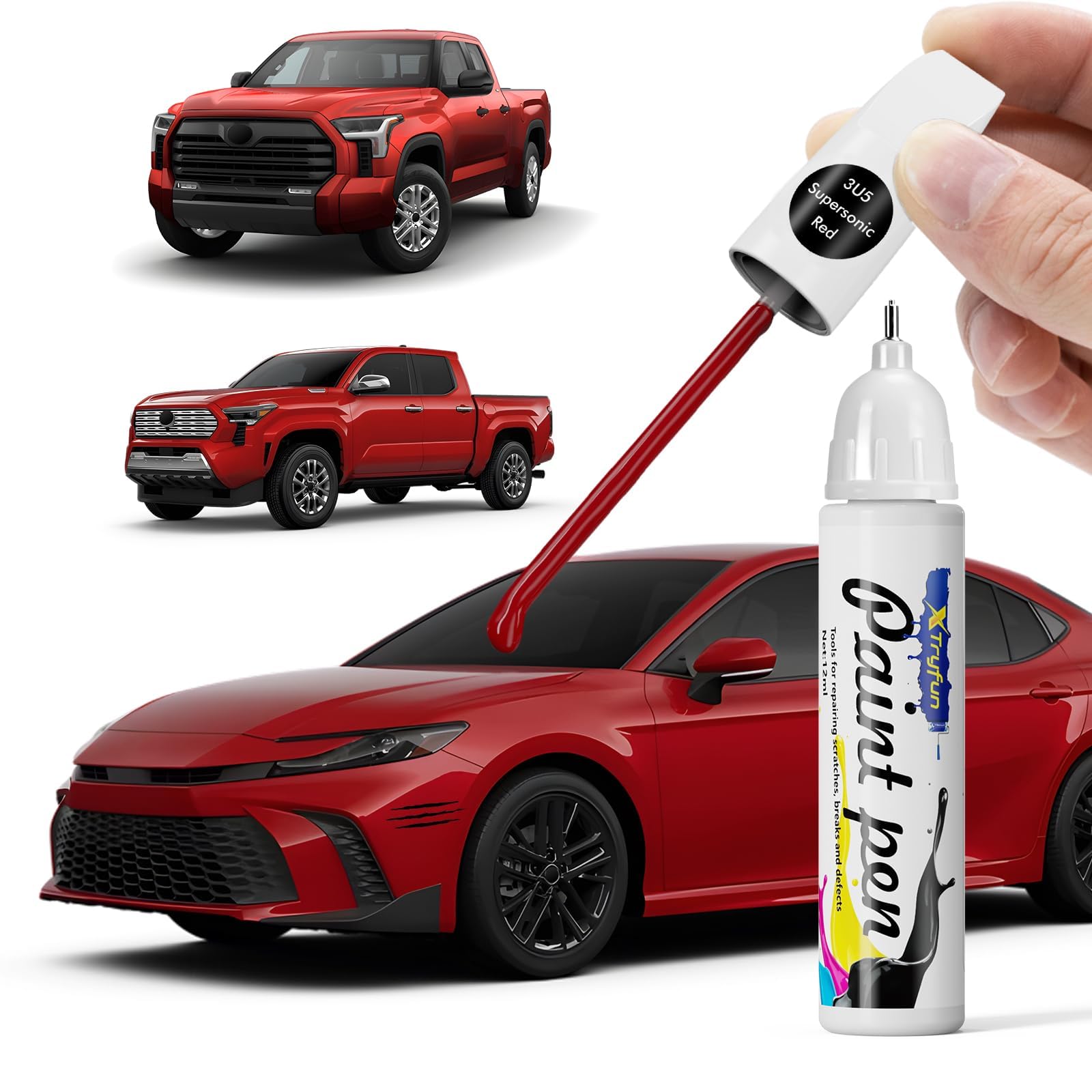 XTryfun 3U5 Supersonic Red Touch Up Paint