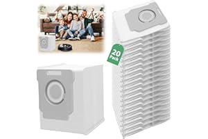 ADDUBEAU 20 PACK Vacuum Bags Compatible with iRobot Roomba i & j & s Series i7 i7+ i3 i3+ i4 i4+ i6 i6+ i8 i8+ j7 j7+ s9 s9+/Plus Vacuum (Grey-20pcs) (20 PACK)