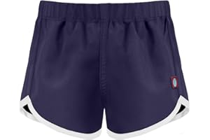 CITY THREADS Made in USA Girls Swimming Suit Bottom Board Short Swim Athletic Shorts Beach Pool Camp Running Sports Wicking Fast Dry, Navy, 16