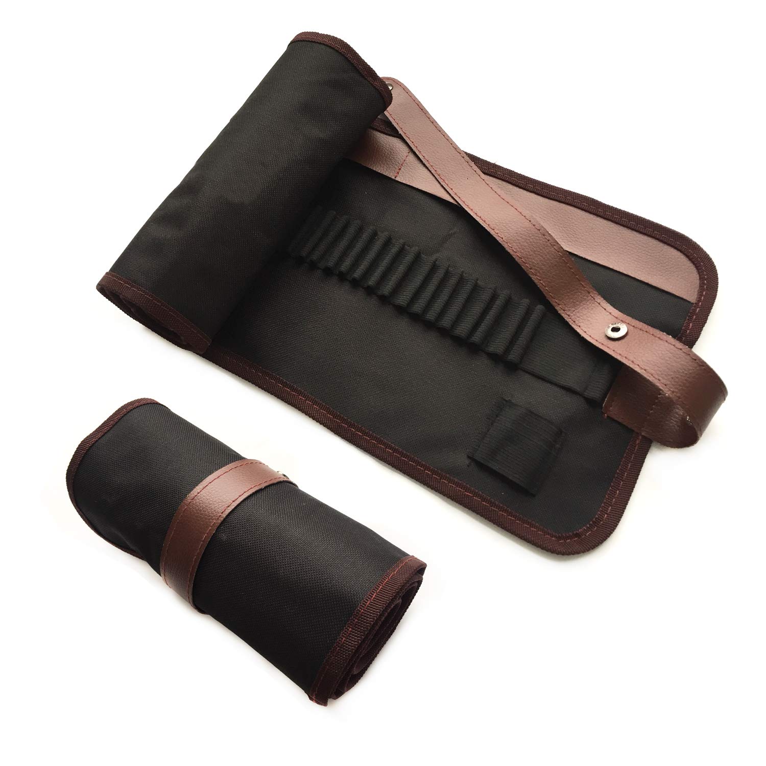 DOITEM Canvas Pencil Wrap Case, Wartoon 72 Holes Colored Pencil Roll Holder Storage Pouch for Artist, School, Office