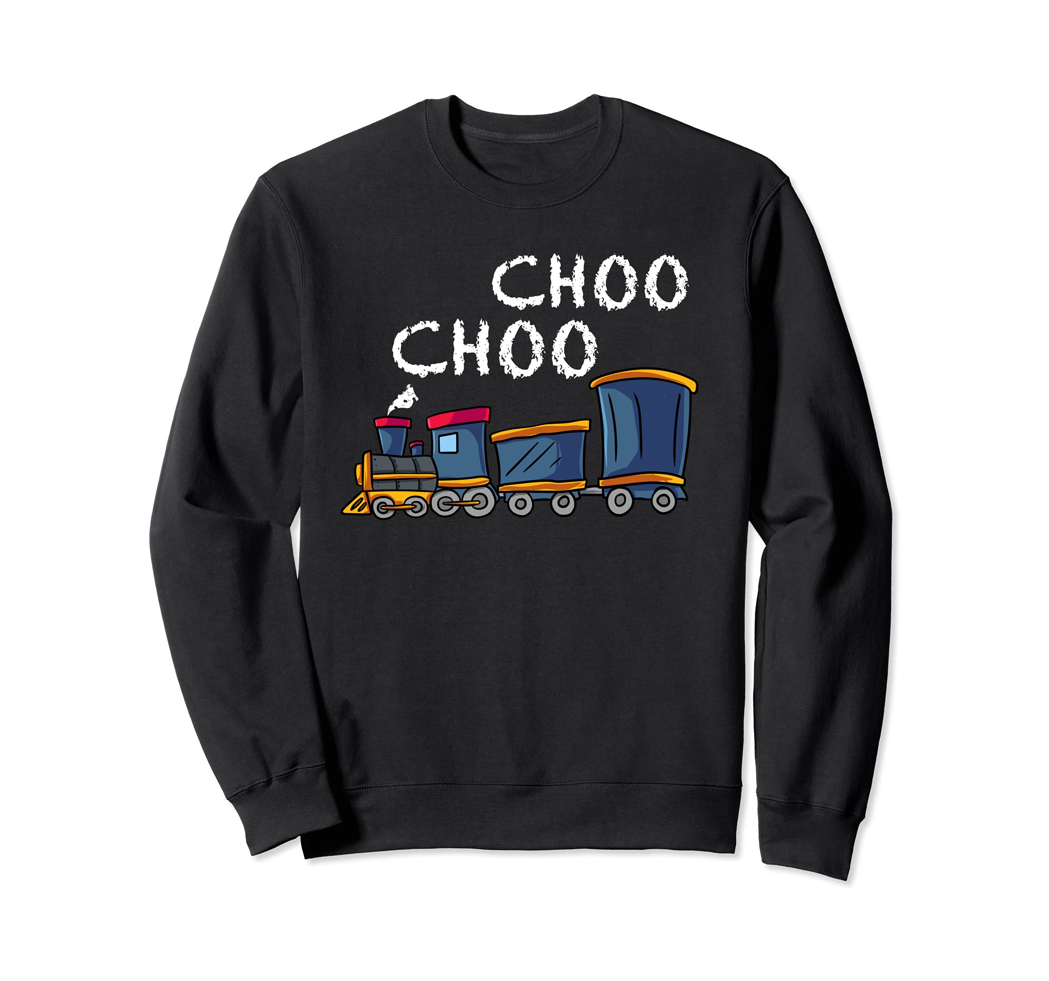 Choo Choo Train Gift for Boys & Girls- Steam Locomotive Sweatshirt