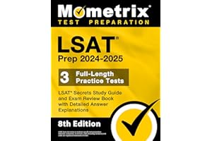 LSAT Prep 2024-2025 - 3 Full-Length Practice Tests, LSAT Secrets Study Guide and Exam Review Book with Detailed Answer Explan