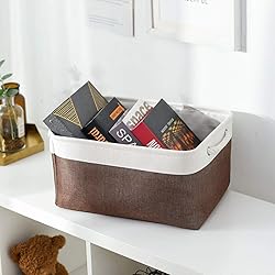 Sacyic Large Storage Baskets for Shelves, Fabric