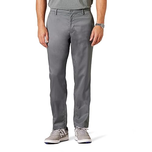 Amazon Essentials Men's Athletic-fit Stretch Golf Pants (Available in Big & Tall), Charcoal, 34W x 28L