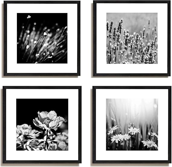 Amazon.com: 4Pcs x Black and White Famous Building Motivational Office