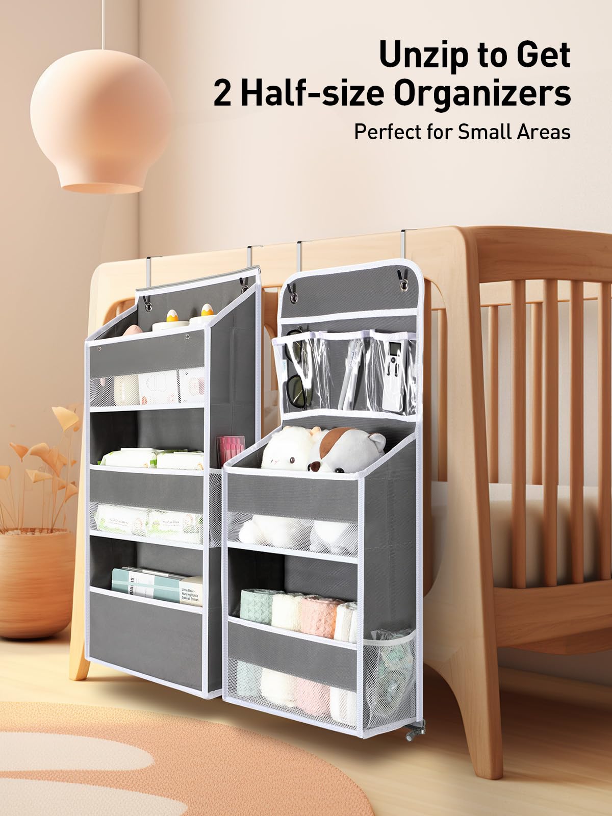 Yecaye 6-Tier Over the Door Organizer, 2-in-1 Bathroom Organizer ...