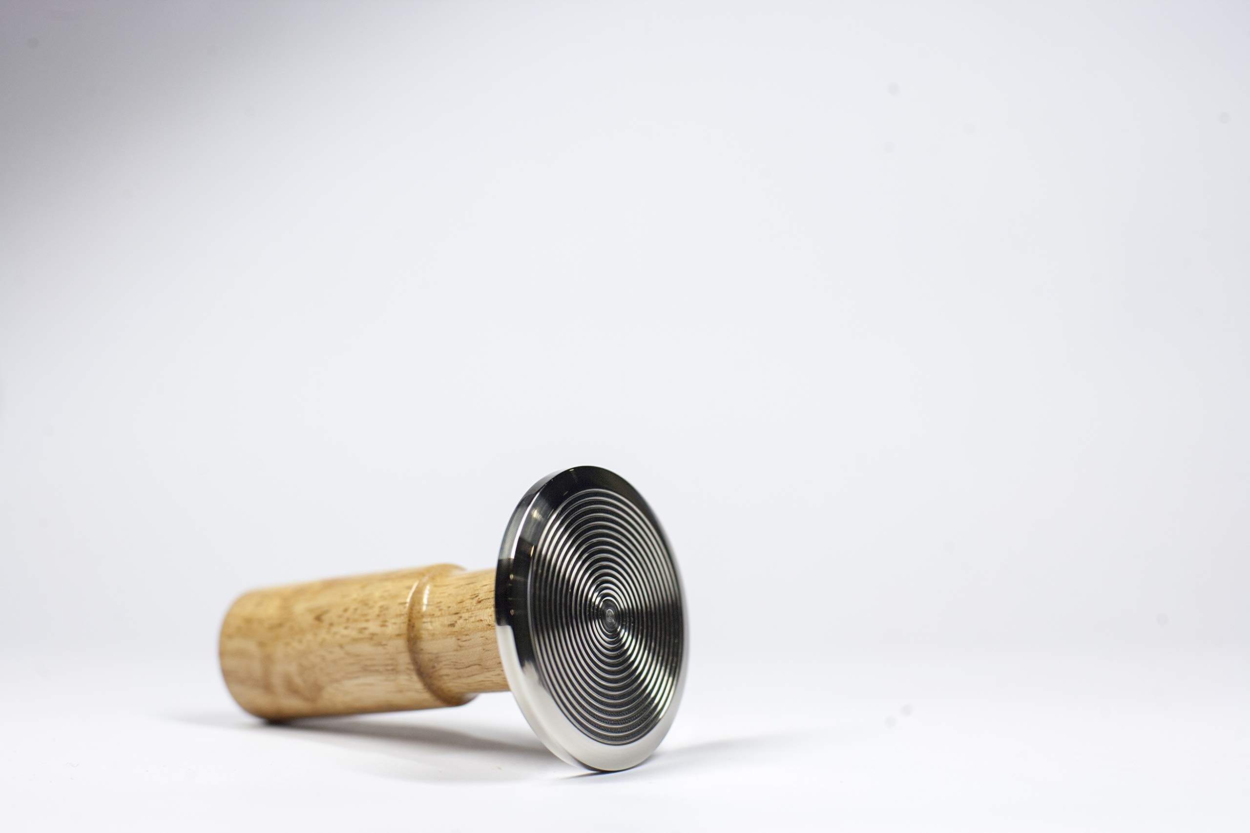 WOWA 58mm RIPPLE BASE ESPRESSO TAMPER COFFEE TAMPER HANDMADE COFFEE TAMPER