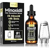 5% Minoxidil Hair Growth Oil for Men & Women Kit - Extra Strength Regrowth Serum, Topical Hair Loss Treatment Serum, Thicker, Healthier Hair & Beard Growth Kit, 2.11 fl.oz