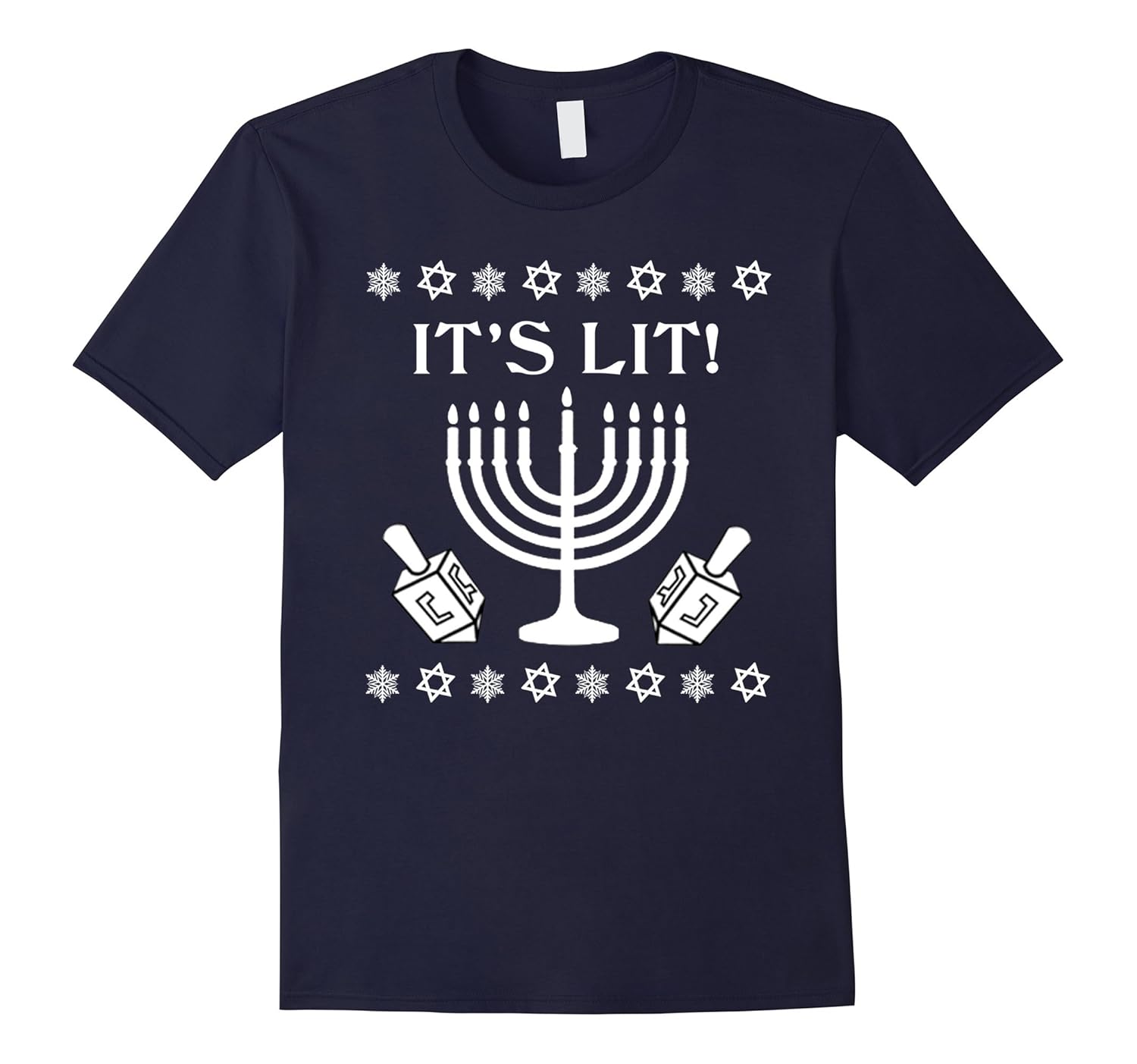 IT'S LIT T-Shirt - Hanukkah tshirt-Rose