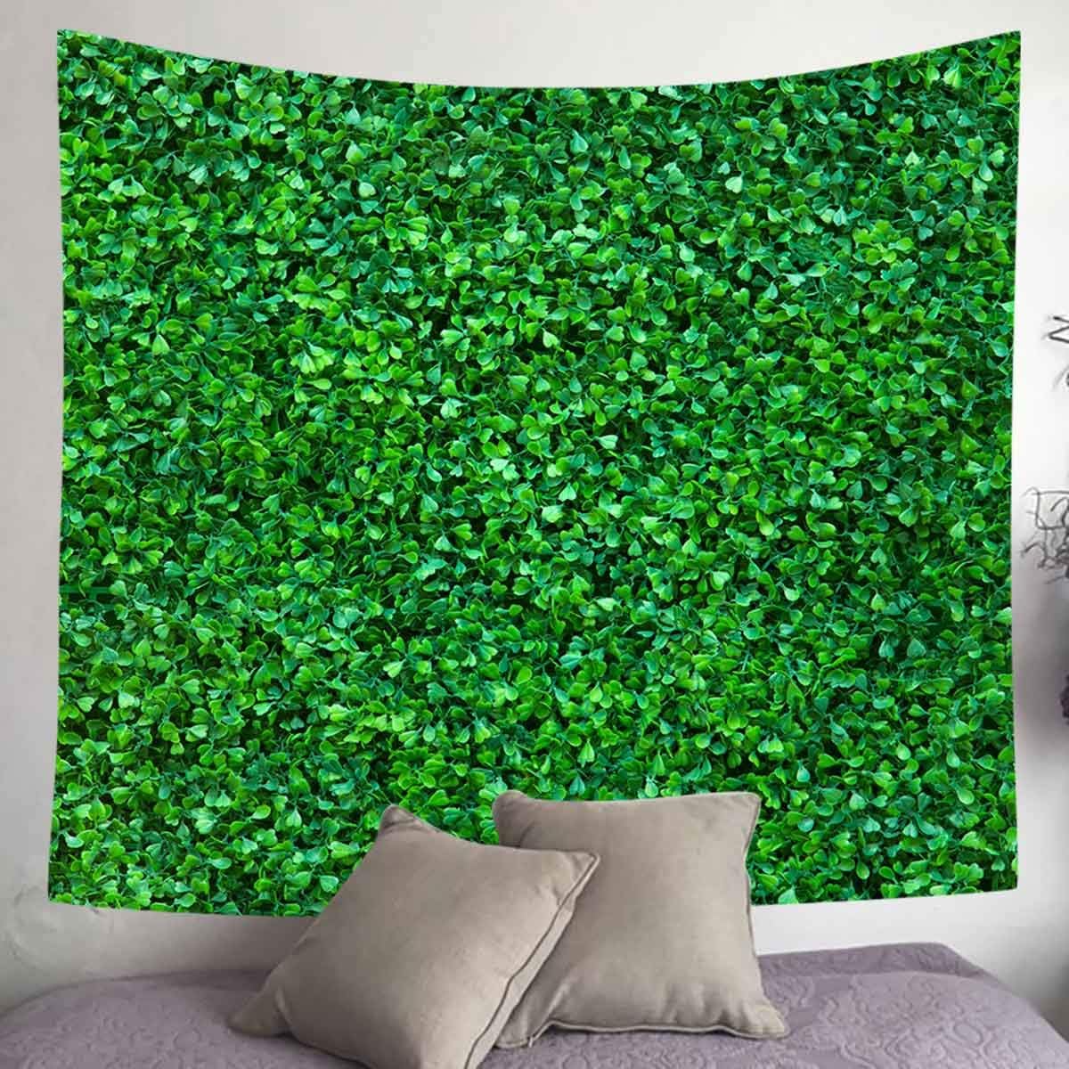 Spring Plants Green Grass Tapestry Picnic Blanket Bedroom