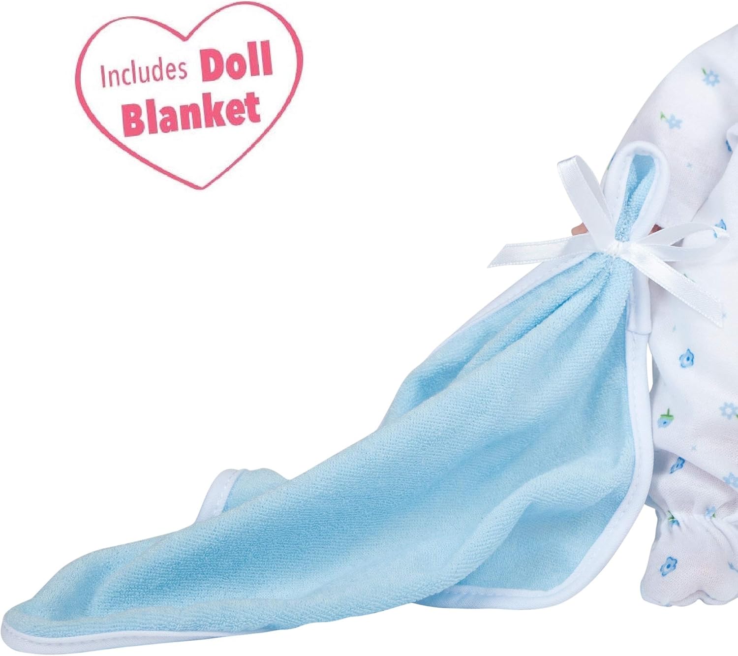 JC Toys La Baby doll for children age 18 Months +. Washable, soft, 27.9 cm, Blue, 11" - Image 5