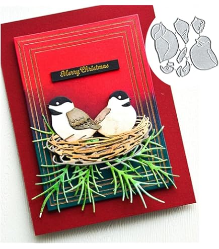 DzIxY Lovely Combination Sheep Wool Metal Cutting Dies For Card Making