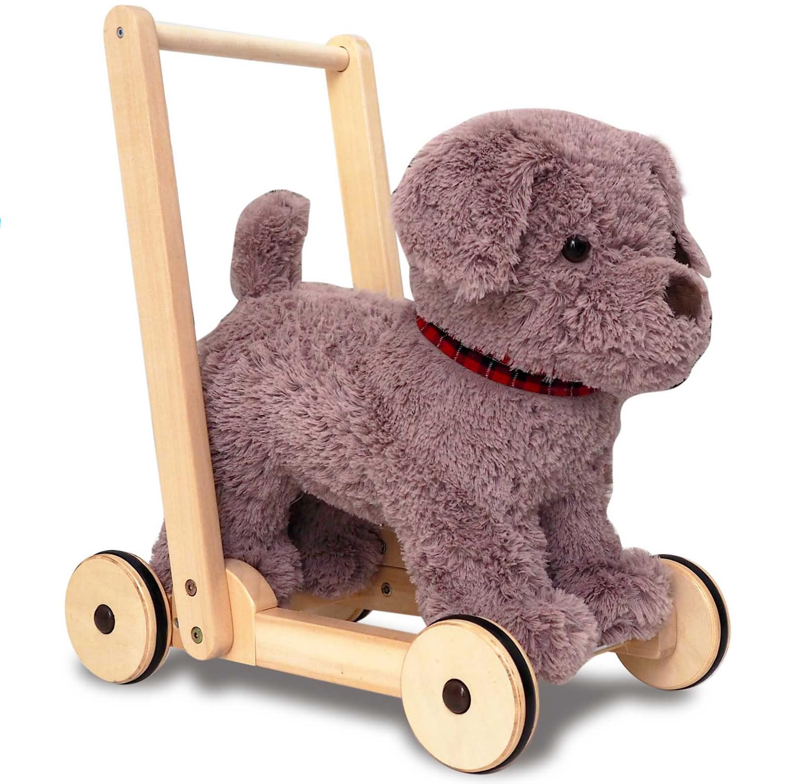 Little Bird Told Me - Bailey Dog Baby Walker/Push Along/Ride On for Toddler 12+ Months Unisex - 2-in-1 Soft Toy on Wheels, Sturdy Wooden Frame, Soft Plush Fabric - British Brand Since 2007