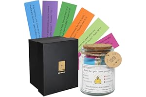 VICHTOP Bible Verse Jar, A Hope Jar Filled with Daily Inspirational Scripture f or Prayer and Character Development - A Faith-Based and Soul-Nourishing Gift for Christian Men and Women