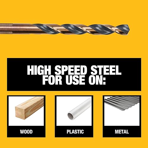 DEWALT Drill Bit Set, 21-Piece, 135 Degree Split Point, 31 Degree