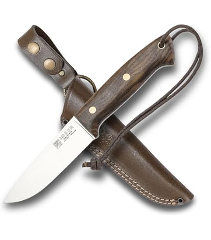 Amazon.com: Joker Ranger CM143-P Bushcraft Knife, 4.33 in 14C28N