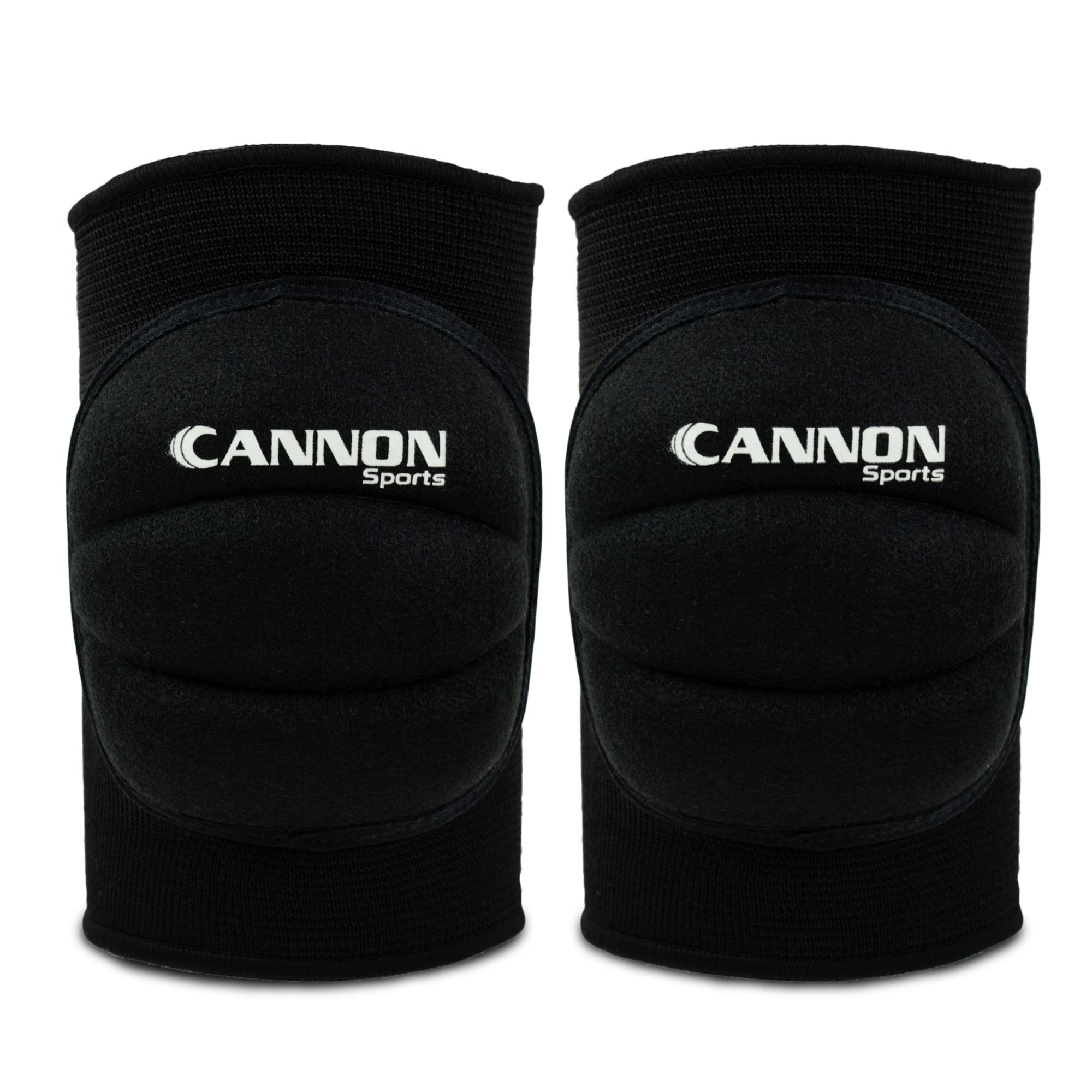 Cannon Sports Pro Volleyball Knee Pads – Thick Padded Sponge for Extra Support – Breathable Anti-slip Collision Avoidance Pro Knee Pads – Volleyball, Wrestling, Working & More (Black, Large)