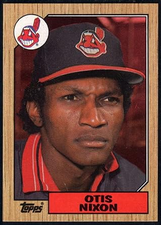 Amazon Com Baseball Mlb 1987 Topps 486 Otis Nixon 486 Indians Collectibles Fine Art