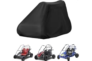 Jungda Go Kart Cover, 2 Seater Go Kart Cover for Cokeman KT196 GoKart,Waterproof Go Cart Car Cover - 70 x 44 x 47 Inch