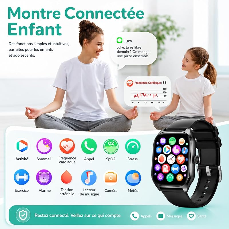 Smartwatch Kinder Smartwatch für Jungen und Mädchen, Fitnessuhr Kinder mit Spielzeugen, Kinderuhr