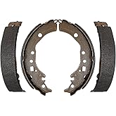 Detroit Axle - Rear Brake Shoes for Toyota Corolla Scion xD iQ Toyota Prius C Replacement Semi-metallic Brake Shoes