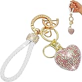 Cute Heart Keychains Bling Key chain Accessories for Women Girls Key Chain For Car Keys Purse Accessories