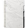 Fringe Studio Large Tab Notebook,Marble Gray, Flexible Paperback Cover, College Ruled, 5 Subject/Die-Cut Dividers, Notebook, 7.25" X 10", 180 Lined Pages (343005), Multicolor