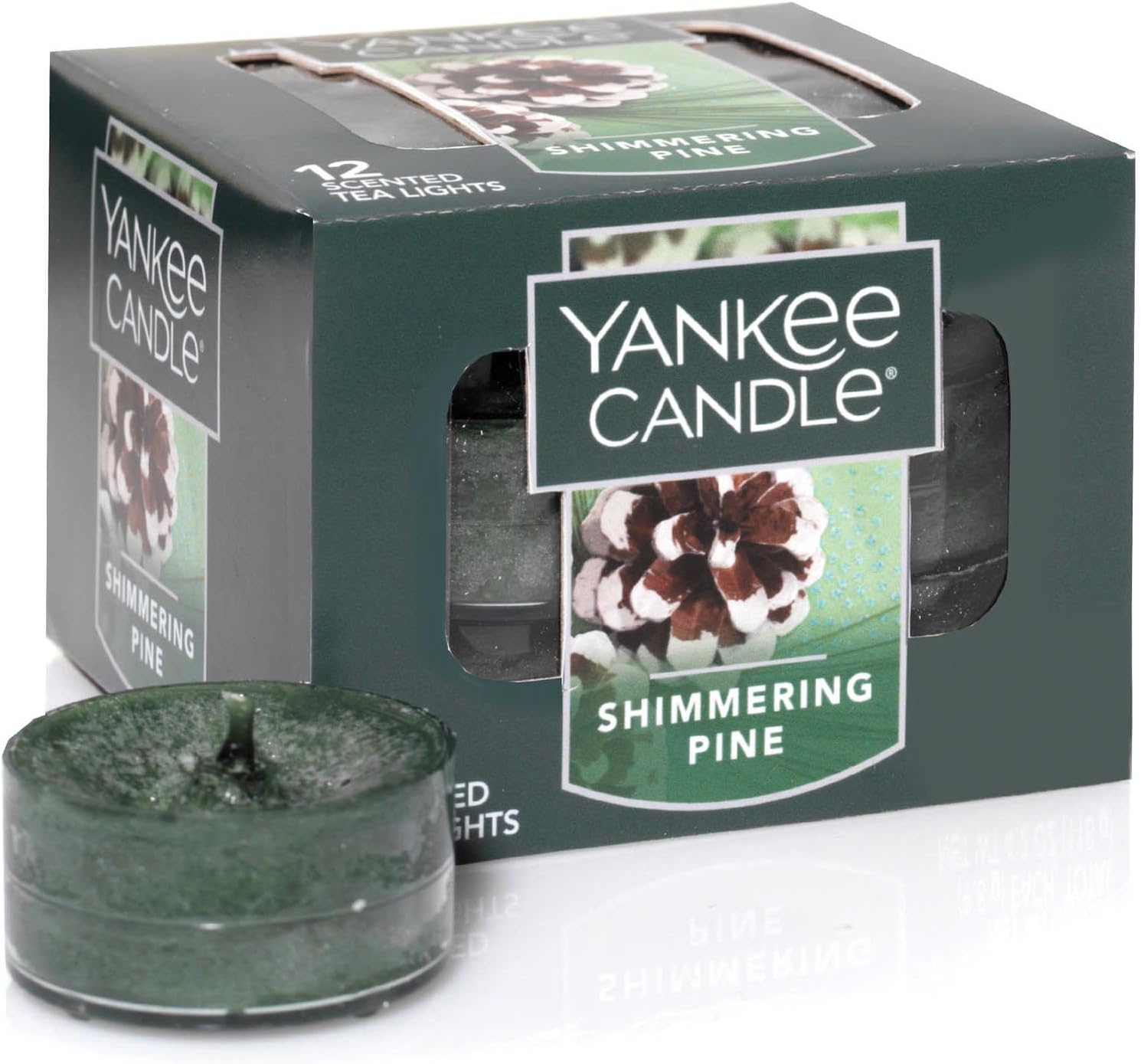 Yankee Candle Shimmering Pine 12 Tea Lights Home & Kitchen