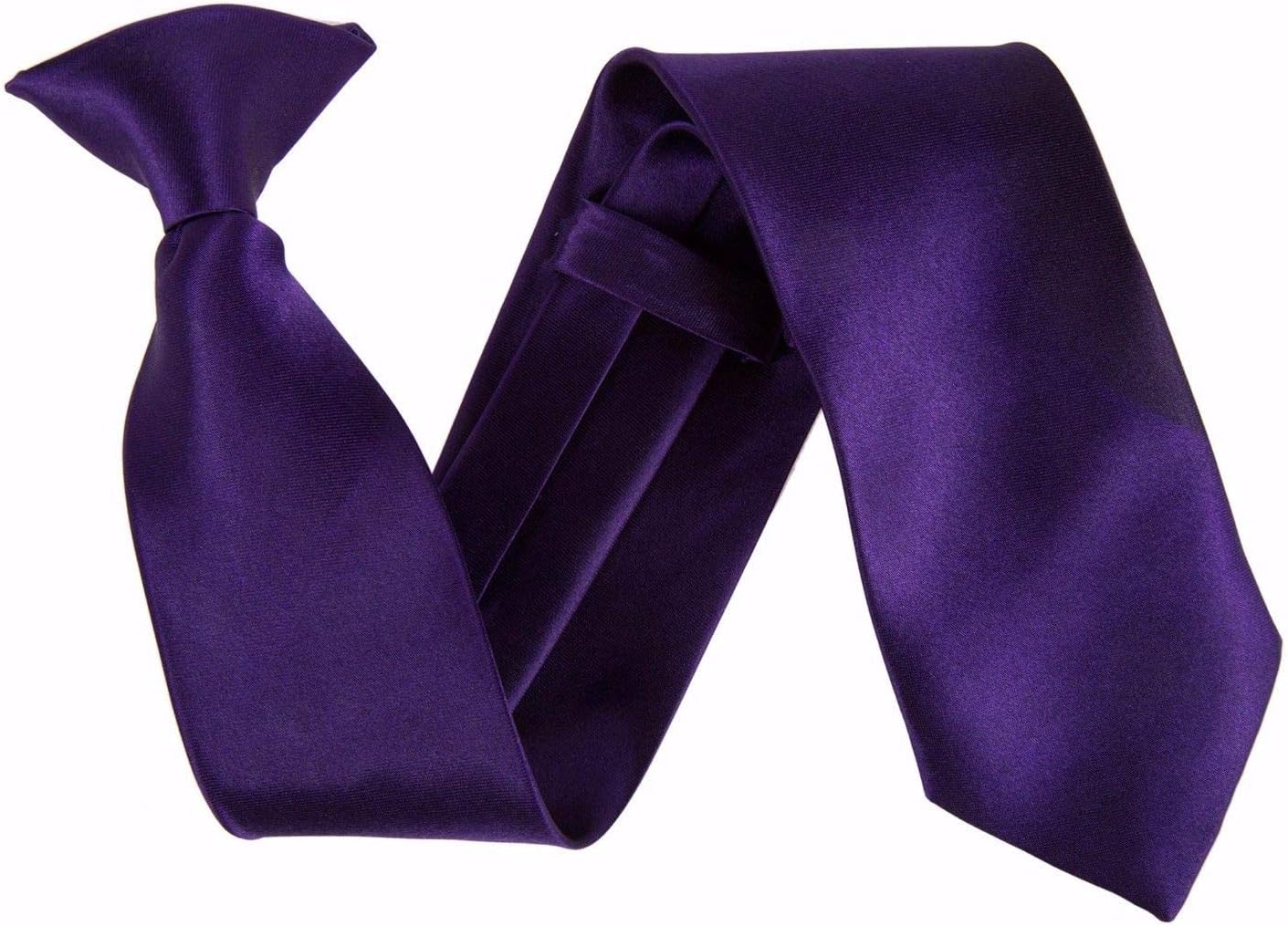 Robelli 3" Wide Plain Colour Satin Clip On Safety Tie