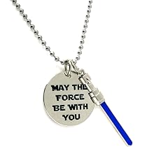 Jewelry by Jules May The Force Be With You Blue Light Saber Ball ...
