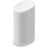 Sonos Play - Portable Bluetooth Speaker with WiFi, Alexa, 24-Hour Battery Life, Charging Base - White