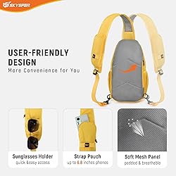 SKYSPER Sling Bag RFID Cross Body Bag Recycled