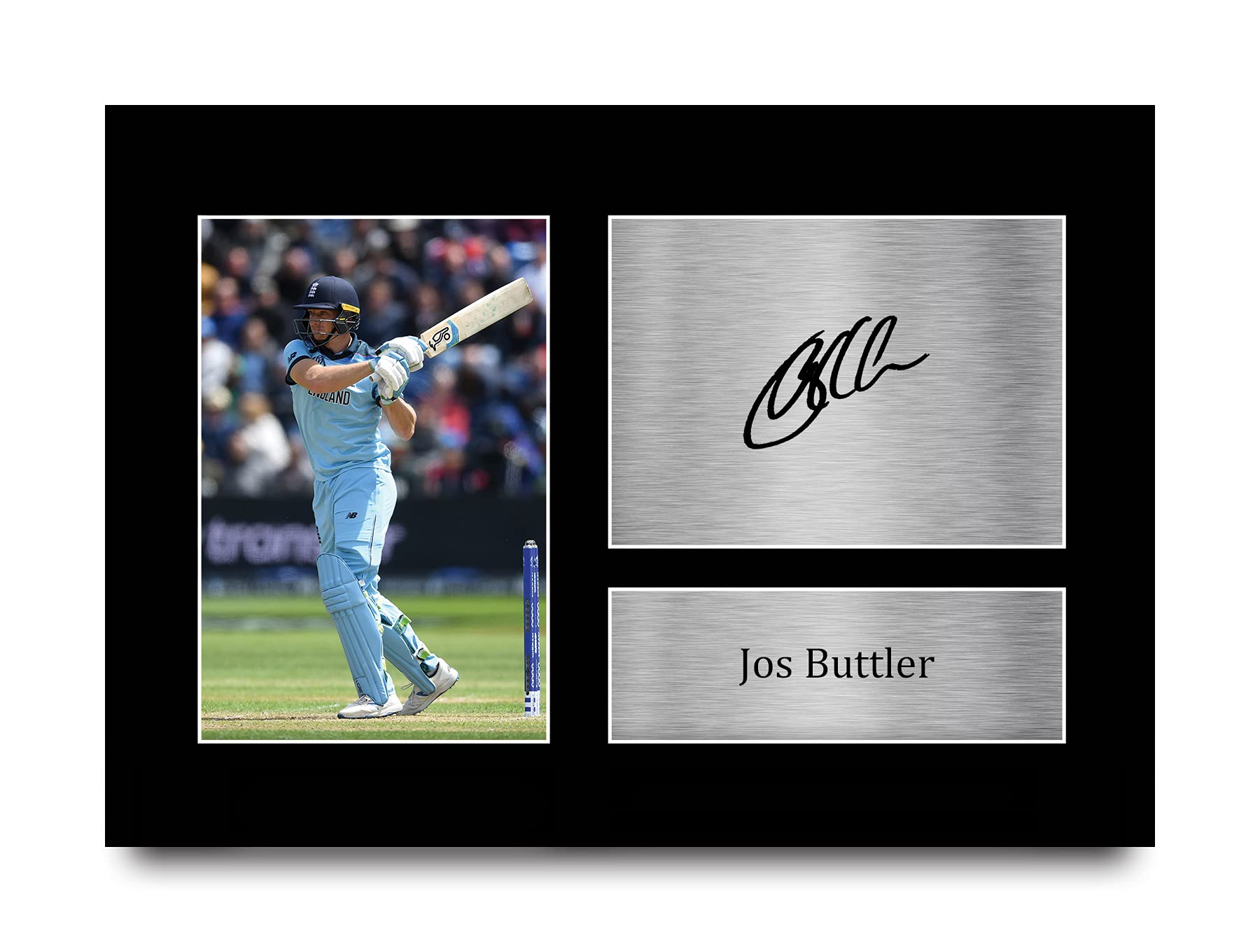 HWC Trading A4 Jos Buttler England Cricket Team Gifts Printed Signed Autograph Picture for Cricketer Memorabilia Fans