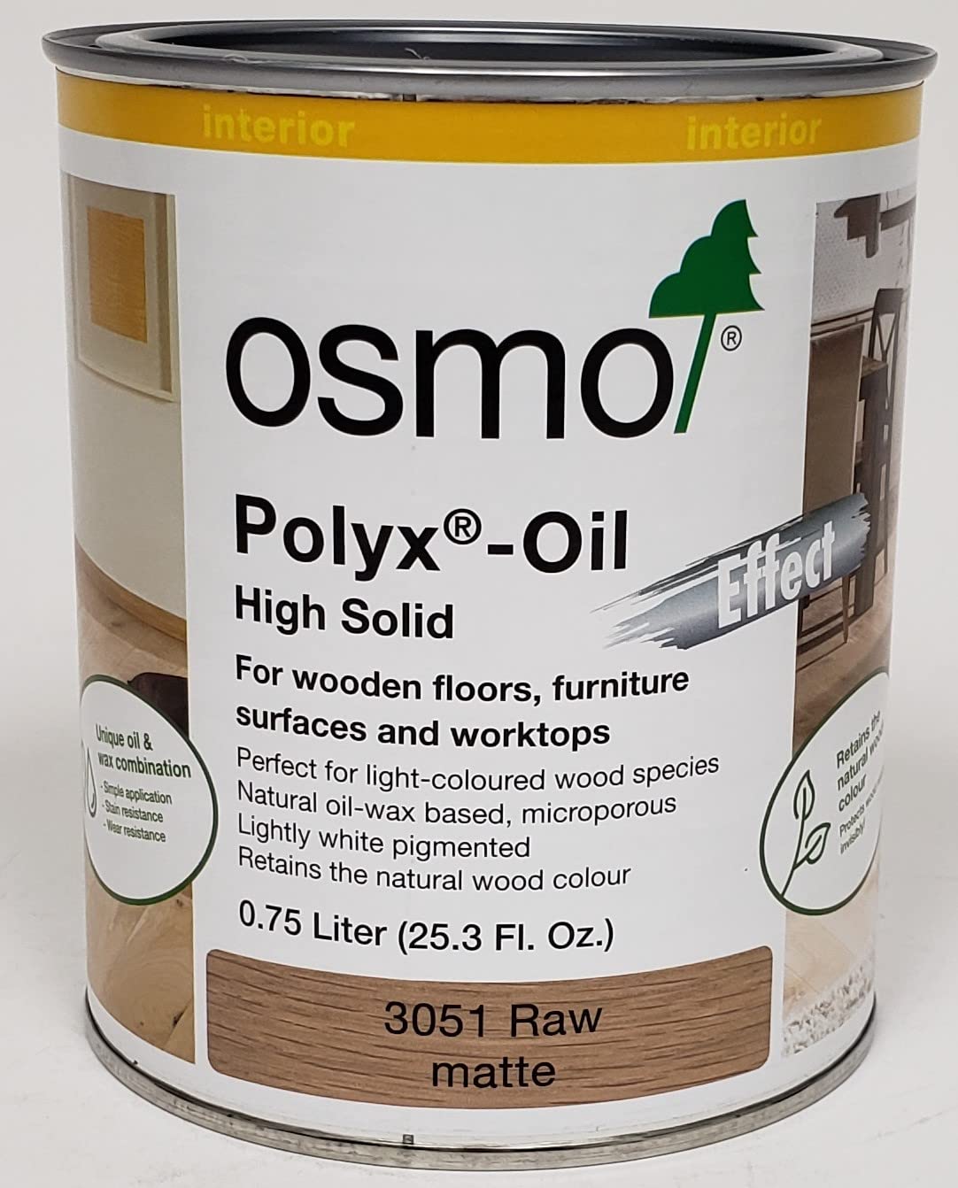 Osmo - Polyx-Oil - 3051 Raw - .75 Liter