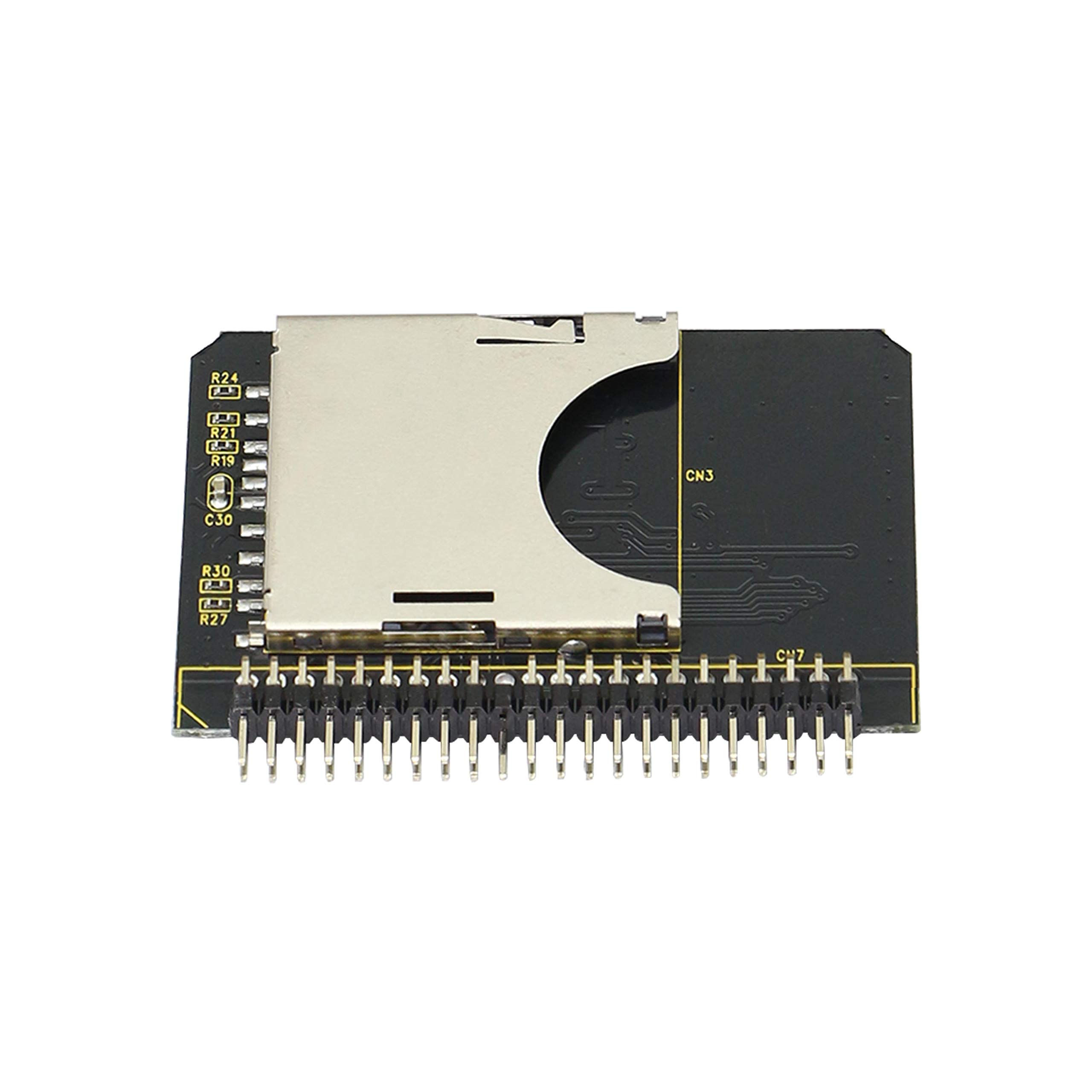 GINTOOYUN SD Card to 2.5 Inch IDE Adapter，SD SDHC SDXC MMC Memory Card to IDE 2.5" 44 Pin Male Adapter Converter