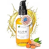 Aspen Kay Naturals Glow - Turmeric & Rosehip Face Oil, Natural & Organic Face Moisturizer with Turmeric, Camellia, Sea Buckthorn and Chamomile - Facial Serum - 2 oz