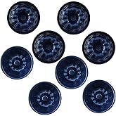 MGGi 8 Pack Mini Fluted Tube Cake Pan, 4 Inch Nonstick Fluted Tube Cake Pans, Black Carbon Steel Mini Oven Baking Mold Mould for Cupcake, Muffin, Brownie, Pudding, Bavarois, Jello, Flan