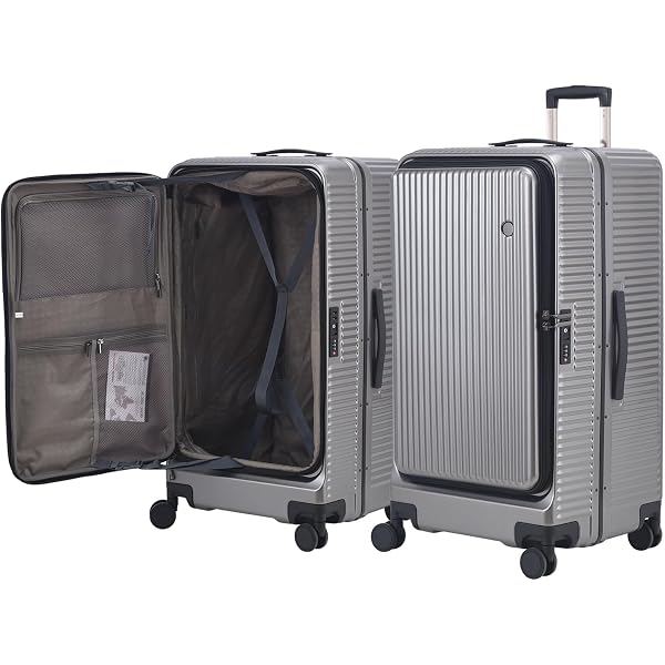 Amazon.com: Kaleenie 29 Inch Aluminum Checked Luggage with Side