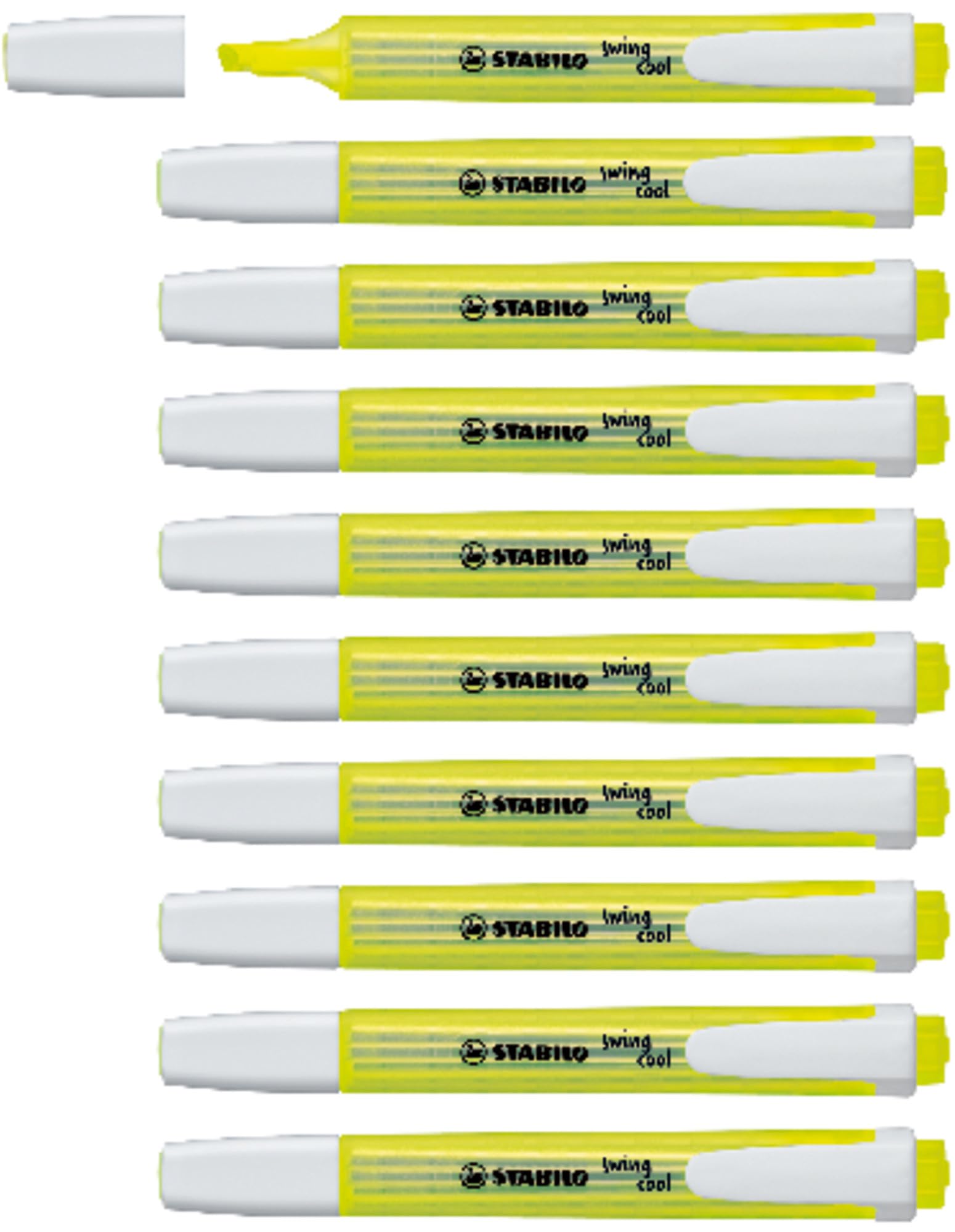 STABILO swing cool - Highlighter - Pack of 10 - Yellow — image 1