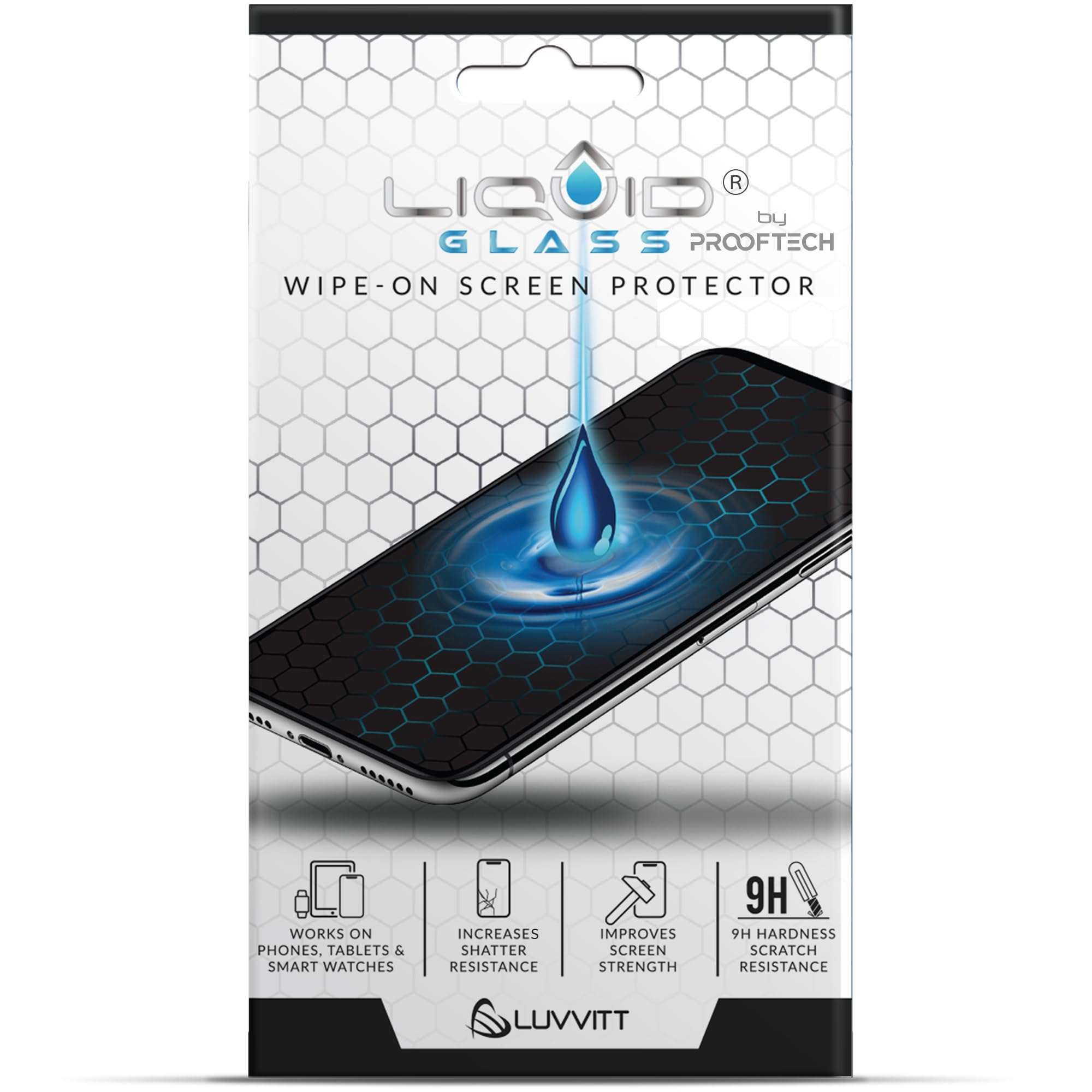 Photo 1 of LIQUID GLASS Screen Protector Wipe On Scratch and Shatter Resistant Nano Protection for All Phones Tablets Smart Watches - Universal (New and Advanced)
