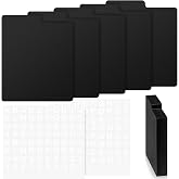 Skyygemm 50 Pcs CD Divider Tabs Black Plastic with Alphabet Stickers | Vinyl 5 X 5.5 Inch, Compact Disc Organizer for Office Library Home, A-Z Sorting for Media Record Collection