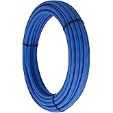 SharkBite 1/2 Inch x 100 Feet Blue PEX-B, PEX Pipe Flexible Water Tubing for Plumbing, U806B100