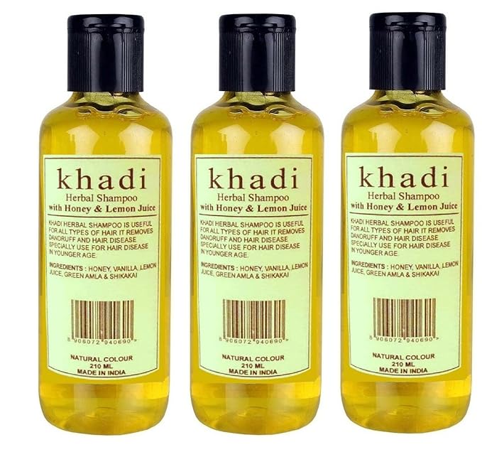 Buy Khadi Parvati Honey Lemon Juice Shampoo 210ml Pack Of 3