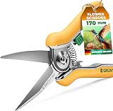 GRÜNTEK Colibri Flower Snips 170 mm Bypass Pruner Stainless Blade Soft-Touch