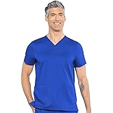 Med Couture Men's Scrub Top Wescott with 3 Pockets & 2-Way Stretch and Ultra Soft Fabric - MC7477