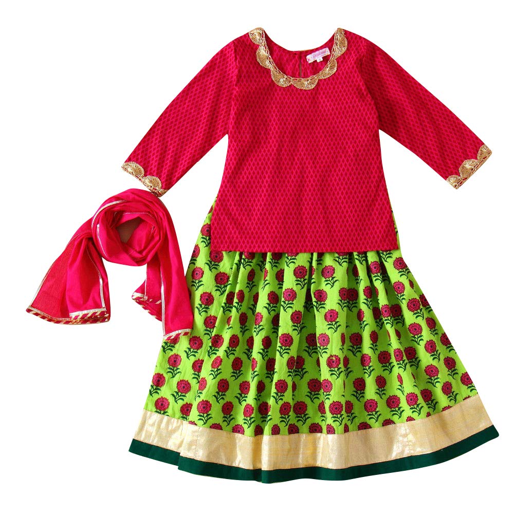 hopscotch ethnic dresses for girl