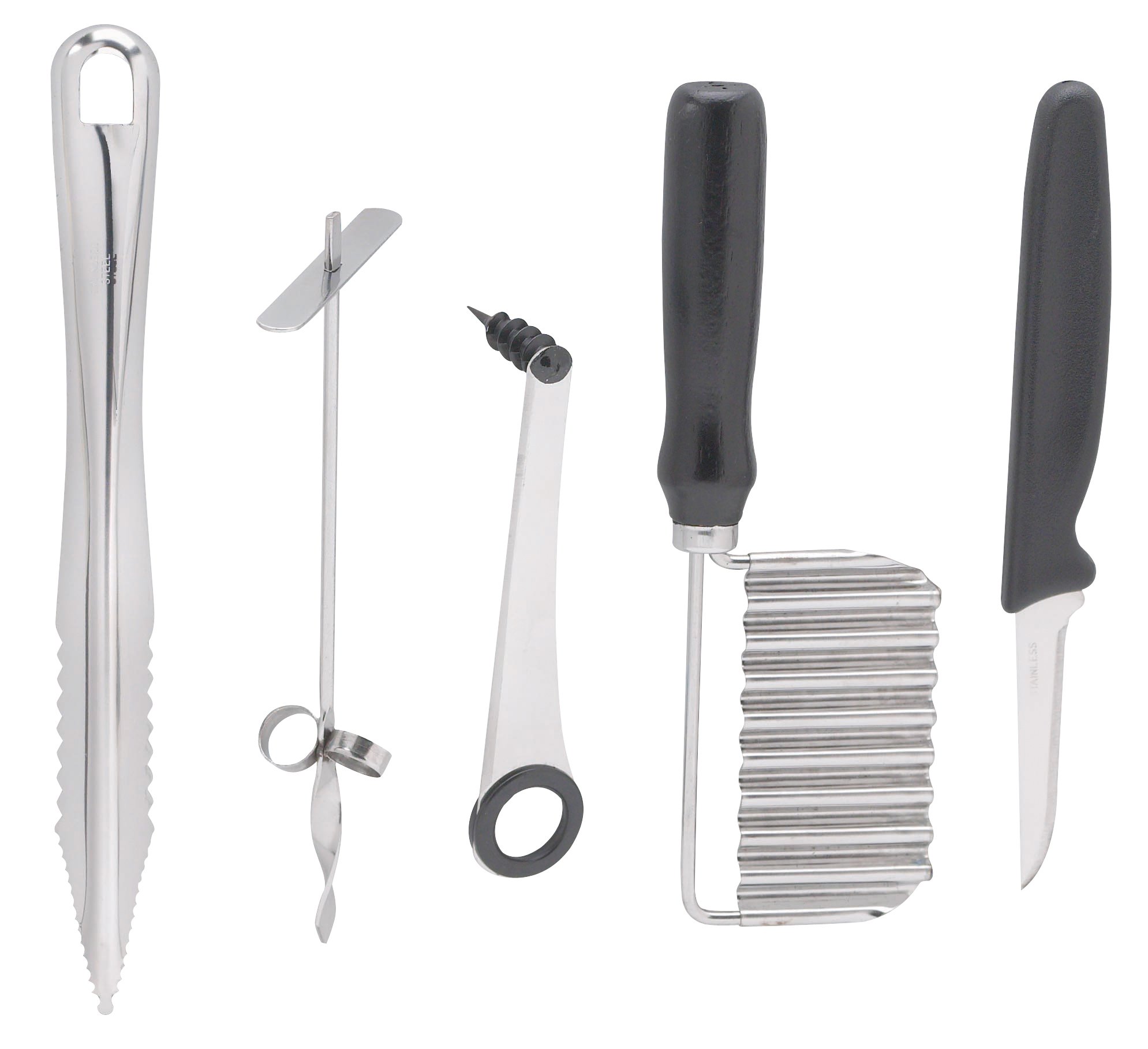 Chef Harvey’s Garnishing Kit for the Beginner, 5Piece Culinary Carving